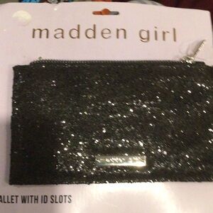 Madden Girl Sparkling Black Wallet